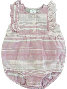 Tiny Tribe Pink Stripe Baby One-Piece Romper